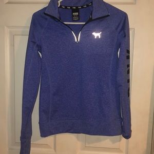 Purple quarter zip